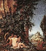 Albrecht Altdorfer Landscape with Satyr Family Spain oil painting artist